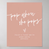 Poster MARLO Boho Blush et Beige Pop When She Pops Pannea (Devant)