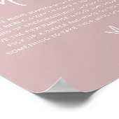 Poster MARLO Boho Dusty Rose Late Night Diapers Jeu (Coin)