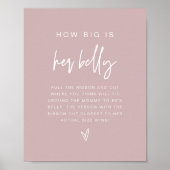Poster MARLO Boho Dusty Rose Quelle taille a son ventre J (Devant)