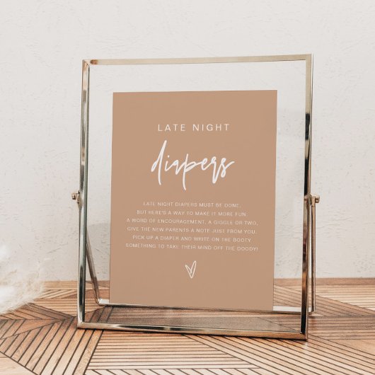 Poster MARLO Boho Earth Toned Late Night Diapers Jeu