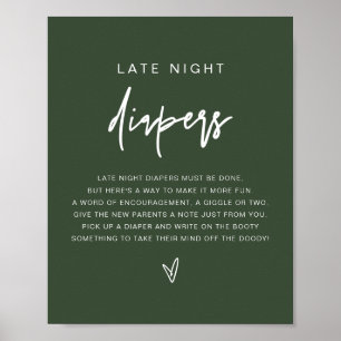 Poster MarLO Boho Forest Green Late Night Diapeurs Jeu