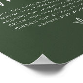 Poster MARLO Boho Forest Green Quelle est la taille de so (Coin)