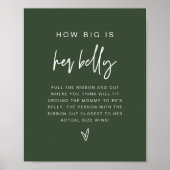 Poster MARLO Boho Forest Green Quelle est la taille de so (Devant)