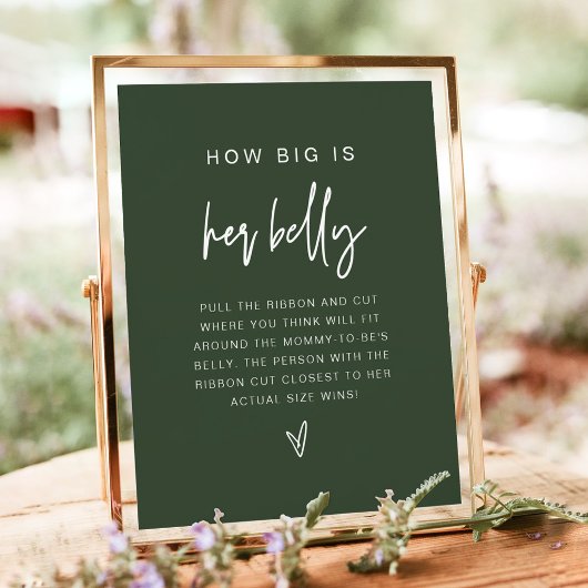 Poster MARLO Boho Forest Green Quelle est la taille de so