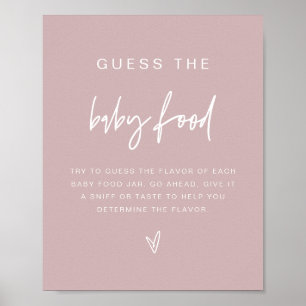 Poster MARLO Boho Rose Poussiéreux Devinez le jeu de nour