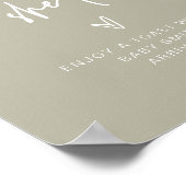 Poster MARLO Boho Sage Green Pop Quand Elle Pops Signe (Coin)