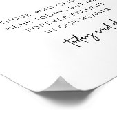 Poster MARLO Bold Contemporary In Love Memory Sign (Coin)