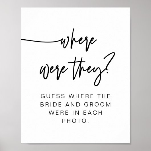 Poster MARLO Bold Modern Où Ils Signent (Devant)