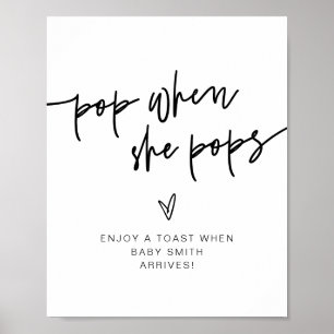 Poster MARLO Bold Moderne Pop Quand Elle Pops Signe