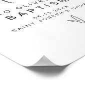 Poster MARLO Modern Bold Contemporary Baptism Welcome (Coin)