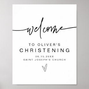 Poster MARLO Modern Bold Contemporary Christing Bienvenue
