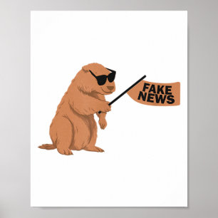 Poster Marmotte Fausse Actualité Marmotte Influenceur Rés