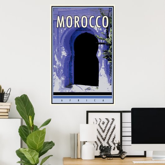 Poster Maroc (Bureau à domicile)