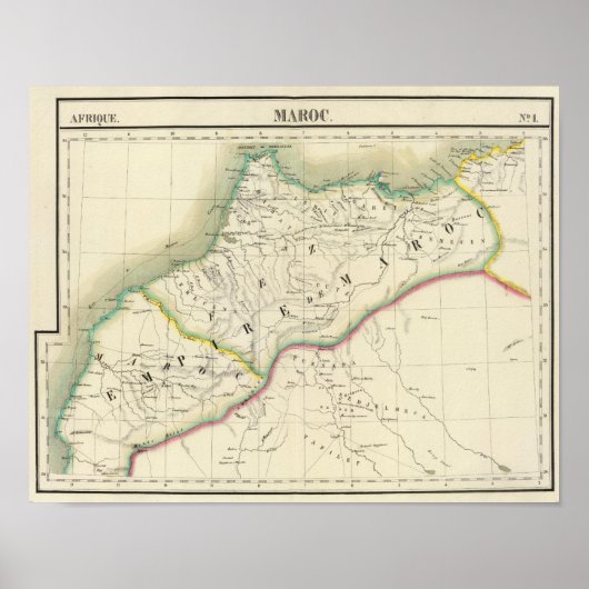 Poster Maroc, Afrique (Devant)