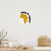 Poster Maroc, Afrique carte design (Cuisine)
