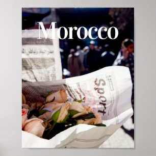 Poster Maroc marocain Voyage Maroc Voyage