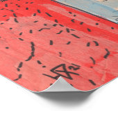 Poster Maroc Street Cityscape Papier Collage d'esquisse A (Coin)