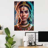 Poster Marocaine Amazigh (Bureau à domicile)