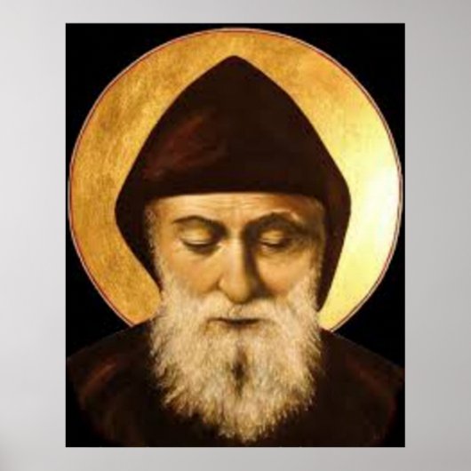 Poster Maronite de Saint-Charbel (Sharbel) Makhlouf (Devant)