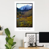 Poster Maroon Bells, Aspen, Colorado (Bureau à domicile)