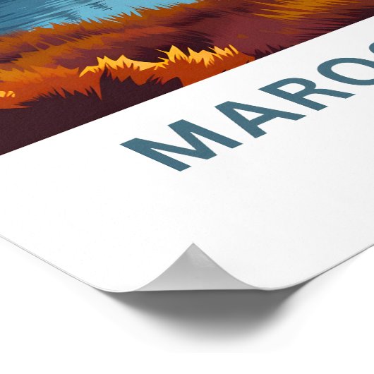 Poster Maroon Bells Colorado Imprimer (Coin)