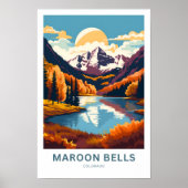 Poster Maroon Bells Colorado Imprimer (Devant)