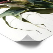 Poster Maroon Calla Lilies Lily Flower Art Imprimer Poste (Coin)