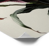 Poster Maroon Calla Lilies Lily Flower Art Imprimer Poste (Coin)