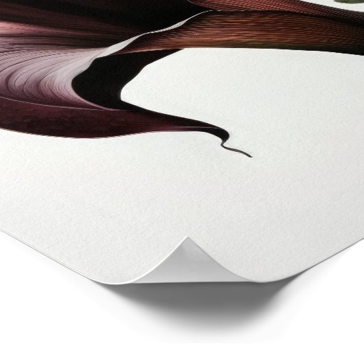 Poster Maroon Calla Lilies Lily Flower Art Imprimer Poste (Coin)