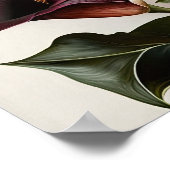 Poster Maroon Calla Lilies Lily Flower Art Imprimer Poste (Coin)