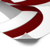 Poster maroon grey volleyballs fête d'anniversaire bienve (Coin)