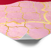 Poster Maroon or mariage hindou signe de bienvenue Ganesh (Coin)