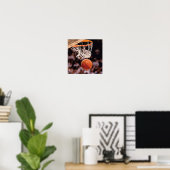 Poster Marquage au basket (Bureau à domicile)