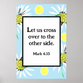 Poster Marque 4:35 Gras - Pastel Blue Yellow