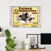 Poster Marque Arbutus Eatmor Cranberries (Bureau à domicile)