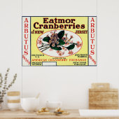 Poster Marque Arbutus Eatmor Cranberries (Cuisine)