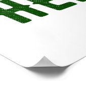 POSTER MARQUE BLANCHE MODERNE ET PERSONNALISABLE VÉRIFIÉE (Coin)