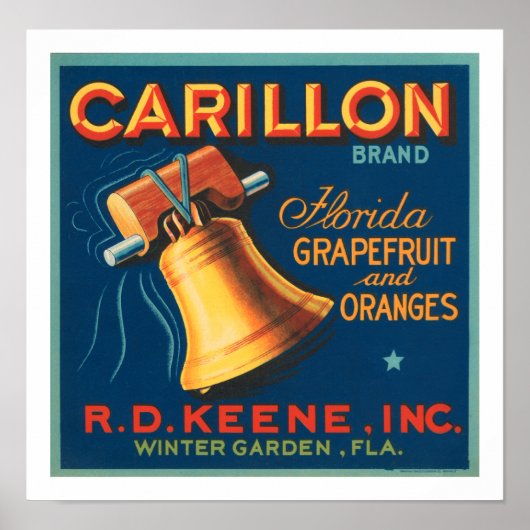 Poster Marque Carillon Florida Grapefruit (Devant)