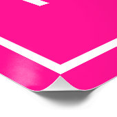 Poster Marque d'affaires sur Rectangle rose brillant Post (Coin)