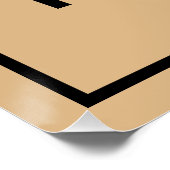 Poster Marque d'affaires sur un rectangle Brown clair bri (Coin)