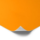 Poster Marque d'entreprise sur l'affiche rectangle orange (Coin)