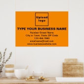 Poster Marque d'entreprise sur l'affiche rectangle orange (Cuisine)