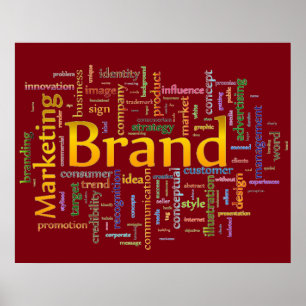 Poster Marque et marketing Texte associé Rouge