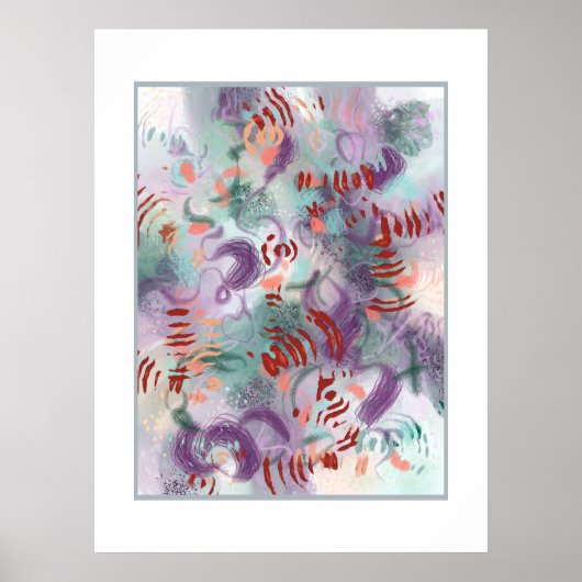 Poster Marque joyeuse Abstraite (Devant)