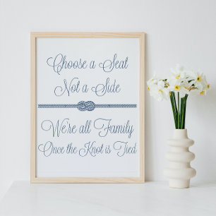 Poster Marque Nautique Noeud Choisir Siège Non Côté Signa