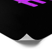 POSTER MARQUE NOIRE PERSONNALISABLE VERIFIEE DE STYLE MOD (Coin)