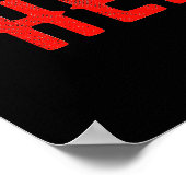 POSTER MARQUE NOIRE VÉRIFIÉE, MODERNE ET PERSONNALISABLE (Coin)