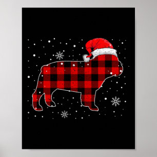 Poster Marque Pour 50 Buffalo Plaid Bulldog