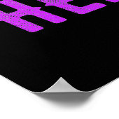 POSTER MARQUE VERIFIÉE NOIRE PERSONNALISABLE MODERNE ET É (Coin)