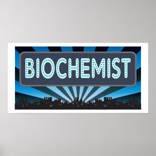 Poster Marquee biochimiste (Devant)